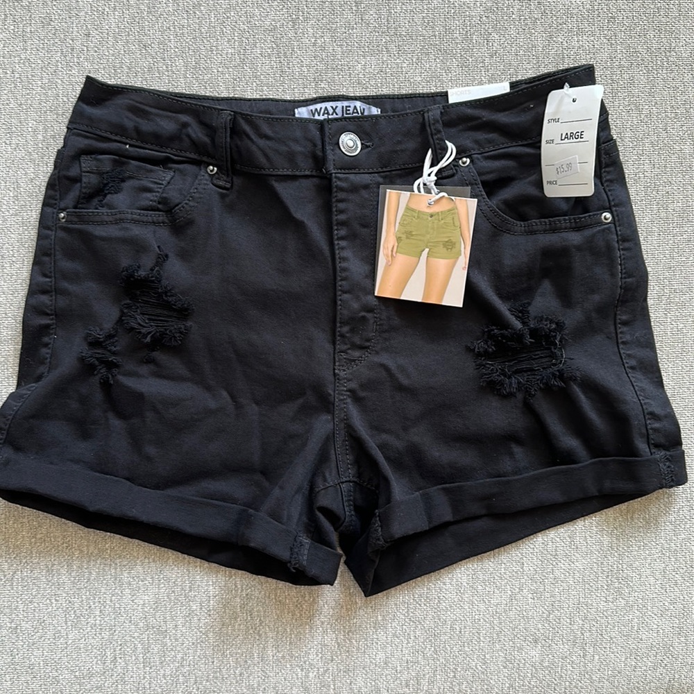 Wax Jean Shorts